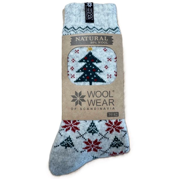 Uldstrmper gr 80 pct. juletr | Woolwear