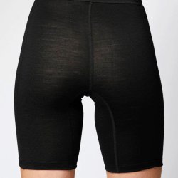 Merinould tights dame sorte 100% merinould | Wollbyelle