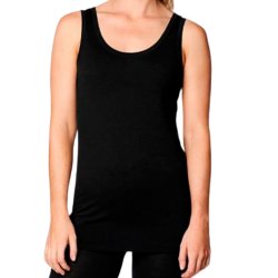 Uldundertrje dame sort 100% merinould | Woolbyelle