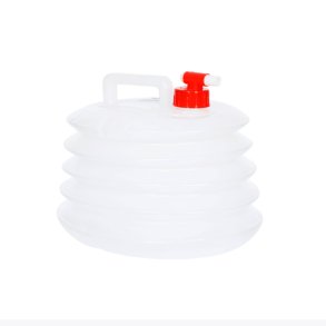 Vanddunk sammenklappelig. 8L. Klar plast | water carrier squeece box Trespass