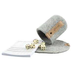 Yatzy-spil gr� | Glerups