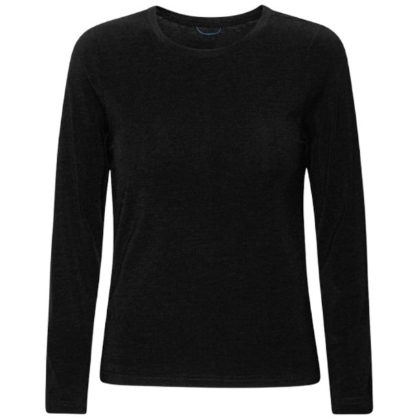 Merino baselayer dame langrmet sort | Superino Lyng Superstainable