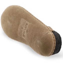 Tfler i uld med skindsl koksgr | Glerups