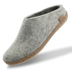 Futsko t�fler gr� uld skinds�l | Glerups