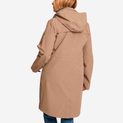 Jakke dame lys brun. Halvlang, vind- og vandt�t | Harper Tuxer