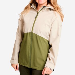 Jakke dame gr�n/r�hvid. Vind- og vandt�t | Gladys Tuxer