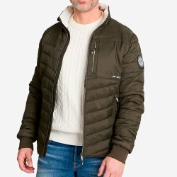 Jakke med fiberfyld. Gr�n | Rigg Tuxer