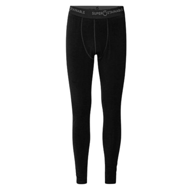 Merino baselayer sorte lange underbukser | Superino Long Johns Superstainable