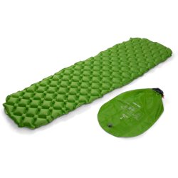 Liggeunderlag oppusteligt gr�nt 5 cm - m/pude-pumpe | Comfort Light