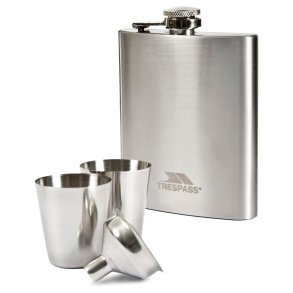 Lommel�rke m/glas rustfrit st�l. Gave�ske | Dramcask Trespass