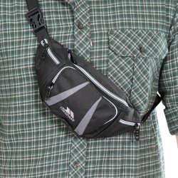 Bltetaske skuldertaske sort 5 rum. 2,5 L | Dax Trespass