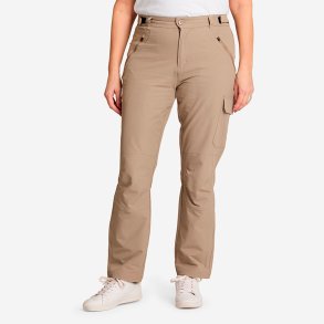 Outdoor damebukser. Lette og med str�k. Lys brun | Evie Reco Tuxer