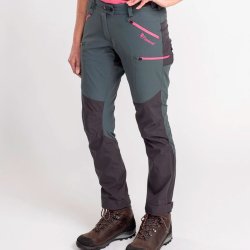 Outdoor bukser dame Urban grey / mrkegr hjt vandsjletryk | Abisko Brenton Pinewood