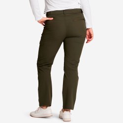 Outdoor damebukser. Lette og med str�k. M�rk oliven | Evie Reco Tuxer