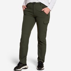 Outdoor damebukser. Lette og med str�k. M�rk oliven | Evie Reco Tuxer