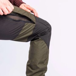 Outdoor bukser dame mosgrnne/sorte | Caribou Pinewood