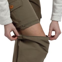 Outdoor bukser dame zip off khakigrn | Krystyna Trespass