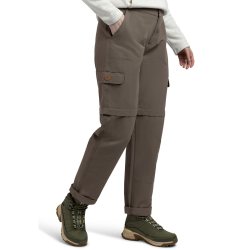 Outdoor bukser dame zip off khakigrn | Krystyna Trespass