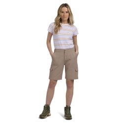 Outdoor bukser dame zip off lys khaki | Krystyna Trespass