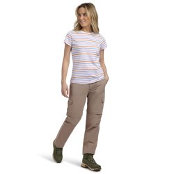 Outdoor bukser dame zip off lys khaki | Krystyna Trespass