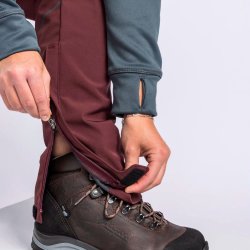 Outdoor bukser dame blomme forede vind og vandafvisende | Wilda Stretch Shell Pinewood