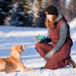 Outdoor bukser dame blomme forede vind og vandafvisende | Wilda Stretch Shell Pinewood