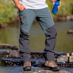 Outdoor bukser herre Urban grey / mrkegr hjt vandsjletryk | Abisko Brenton Pinewood