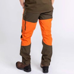 Outdoor bukser herre orange / mosgrnne hjt vandsjletryk | Abisko/Brenton Pinewood