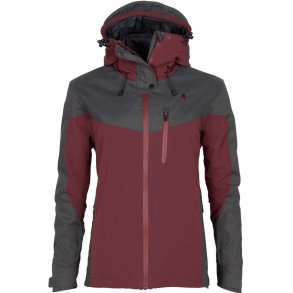 Outdoor jakke dame vandtaet earth plum/antrazit | Pinewood Finnveden Hybrid Extreme 