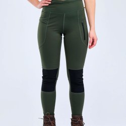 Outdoor tights dame grnne | Finnveden Active Pinewood