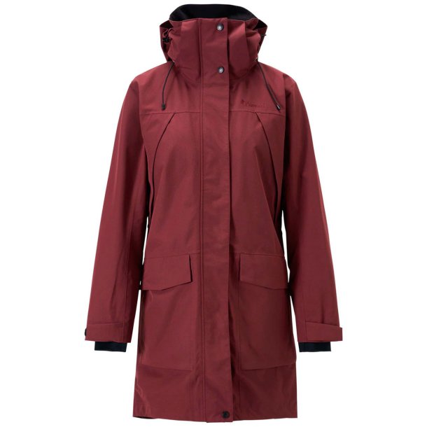 Regnfrakke dame earth plum | Rain Parka Pinewood