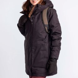 Pinewood Padded Winther Parka - Vinterjakke dame sort