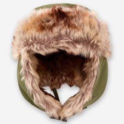 Hue med pels grn | Grizzle cap Tuxer