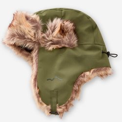 Hue med pels grn | Grizzle cap Tuxer