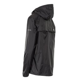 Outdoor regnjakke dame sort i pose | Qikpac Trespass