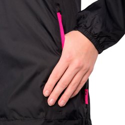 Outdoor regnjakke dame sort i pose | Qikpac Trespass