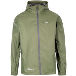 Outdoor regnjakke unisex grn i pose | Qikpac Trespass