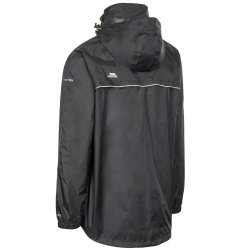 Outdoor regnjakke unisex sort i pose | Qikpac Trespass