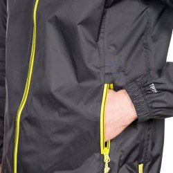 Outdoor regnjakke unisex sort i pose | Qikpac Trespass