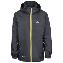 Outdoor regnjakke unisex sort i pose | Qikpac Trespass