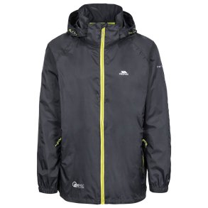 Outdoor regnjakke unisex sort i pose | Qikpac Trespass