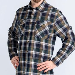 Flannel skjorte herre grn/bl | Hrjedalen Pinewood