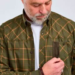 Outdoor skjorte herre grn orange | Wolf Pinewood