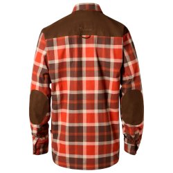 Outdoor skjorte herre orange / m�rk brun, vind og vandt�t | Douglas Pinewood