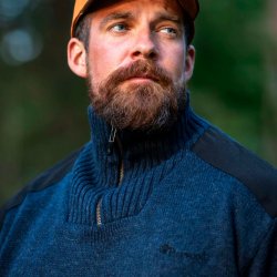 Striktrje herre navybl uld vind og vandtt | Hurricane Pinewood