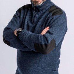 Striktrje herre navybl uld vind og vandtt | Hurricane Pinewood