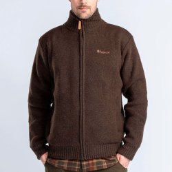 Striktrje herre uld, brun, vind og vandtt m. lynls | Hurricane Pinewood