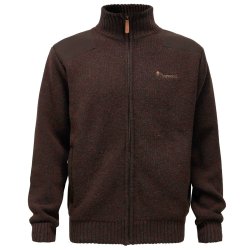 Striktrje herre uld, brun, vind og vandtt m. lynls | Hurricane Pinewood