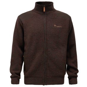 Striktr�je herre uld, brun, vind og vandt�t m. lynl�s | Hurricane Pinewood