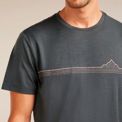 Merino herre t-shirt 150 Tech Lite m�rkegr� | Icebreaker